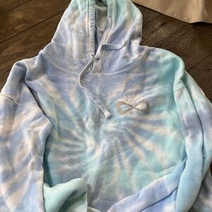 infinity tie dye croppped hoody